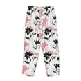 thumbnail image 5 of Goofa Lilies Flowers Printed Soft Pajama Pants for Women, Wide Leg Comfy Casual Lounge Yoga Pants-X-Large, 5 of 9