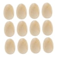 thumbnail image 4 of 12 huevos de madera para manualidades, huevos hechos a mano, juguetes de comida, decoración de huevos, marrón, 4 of 8