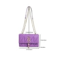 thumbnail image 4 of Fashionable Solid Color, Chain Strap, Flap Cover, Single Shoulder Bag With Tassel For Women, 4 of 5