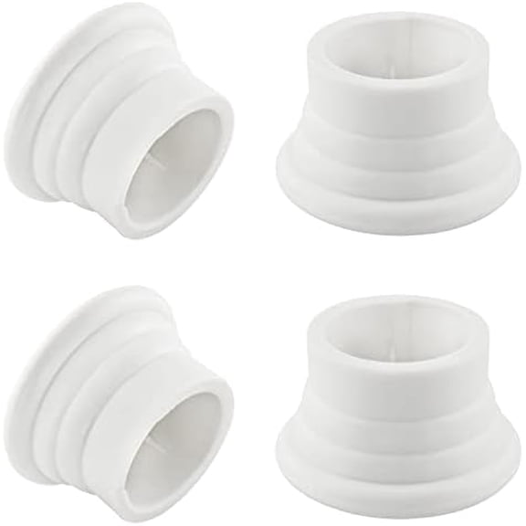 Window Curtain Rod Cap 4PCS White Plastic Curtain Pole End Plug Caps Window Rod Stoppers for 26-28mm/ 1.0-1.1inch Diameter Curtain Rods, Curtain Rod End Cap, Drapery Pole End Plug$$Home Decor,