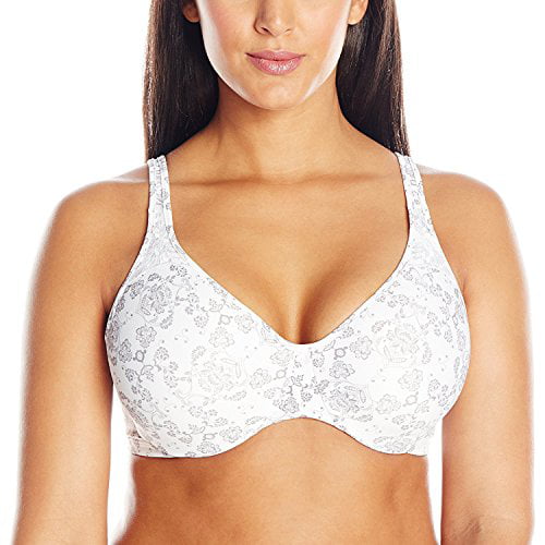 Bali Passion for Comfort Seamless Minimizer Underwire Bra (Pack of 2) 2  Silver Lace 