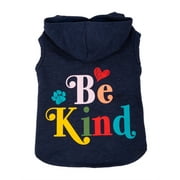 Vibrant Life Blue Be Kind Hoodie, Sixe Xsmall