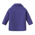 thumbnail image 3 of Coerni Baby Girls Faux Fur Teddy Long Coat Tollder Kids Winter Fleece Button Jacket Warm Winter Outwear Clothes 1-6 Years, 3 of 3