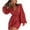 Red, variant on Elegant Sequin Belted Sleeve Jumpsuit Romper for Women Plus Size Summer Fashion Outfit L Pink