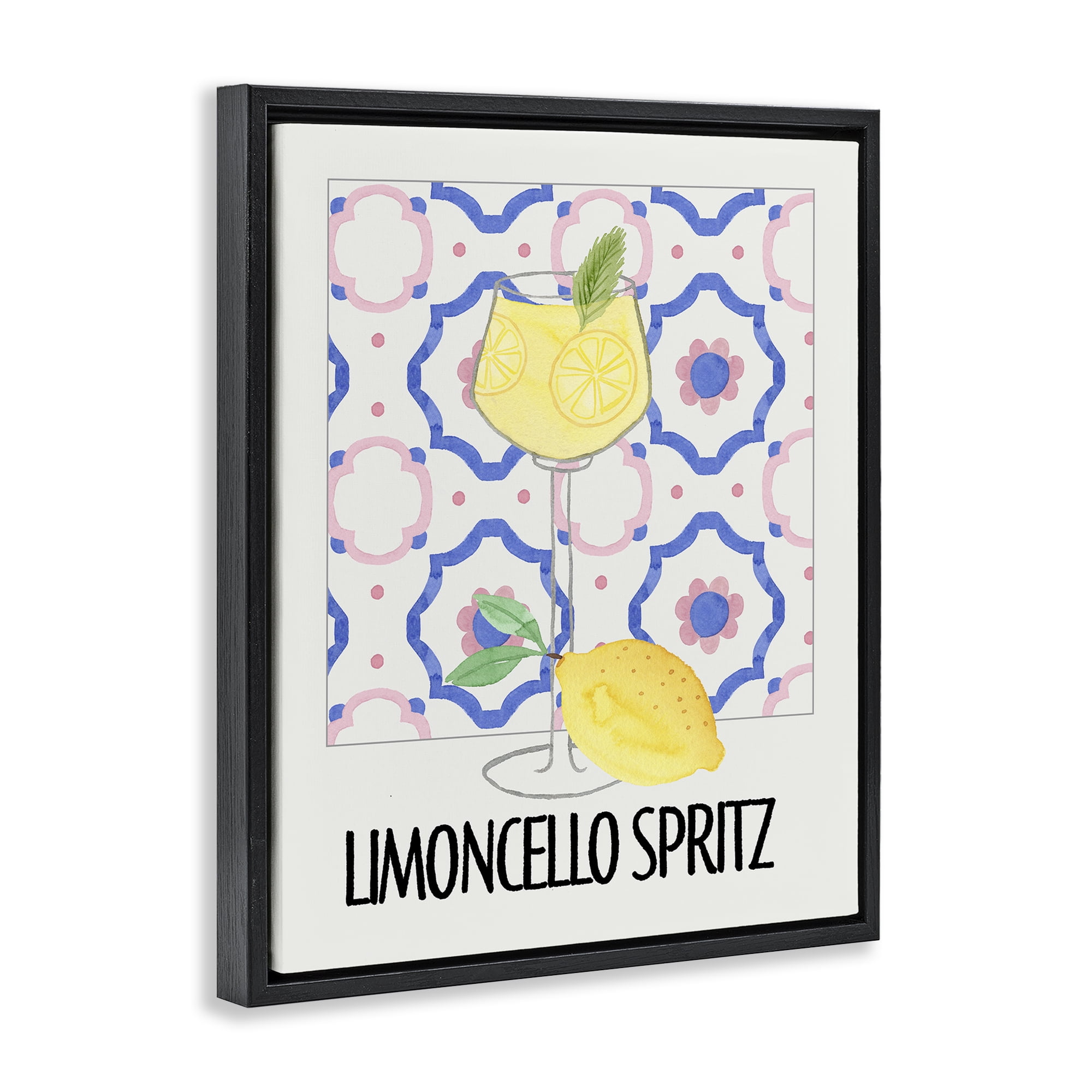 Stupell Industries Italy Spritz on My Mind Black Framed Floater Canvas Wall Art, design by Nina Jacobs