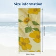 thumbnail image 3 of PHYHOO Spring Floral Beach Towel Oversized Microfiber Sand Free Beach Towel Quick Dry, Yellow Flower Lightweight Pool Towels for Adults Travel Towel for Gym Yoga Camp Swim 30x60in, 3 of 8