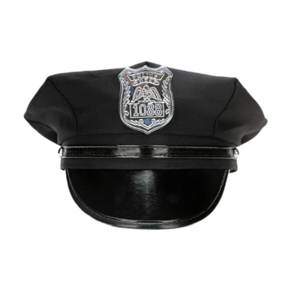 Sombrero De Oficial De Policía Para Adultos, Accesorio Para Disfraz De Vacaciones, Gorra De Mujer Policía