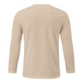 thumbnail image 4 of AMERTEER T-Shirt Blouse Homme Automne Décontracté à Imprimé de Lettres Manches Longues Col Rond Hauts T-Shirt, 4 of 5