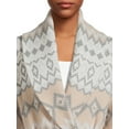 thumbnail image 4 of Martha Stewart Everyday Women's Fair Isle Shawl Cardigan, 4 of 5