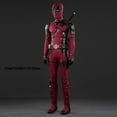 thumbnail image 5 of Nuevo disfraz de Deadpooling 3, disfraz de Wade Winston Wilson, mono con cinturón, disfraz de película, traje de antihéroe para Halloween, 5 of 5