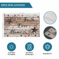 thumbnail image 6 of Rustic Star Brown Placemats Set of 6, Vintage Plants Berry Wooden Grain Placemats for Dining Table, Place Mats for Kitchen Tabletop, Waterproof Wipeable Dining Table Mats Set, 6 of 9