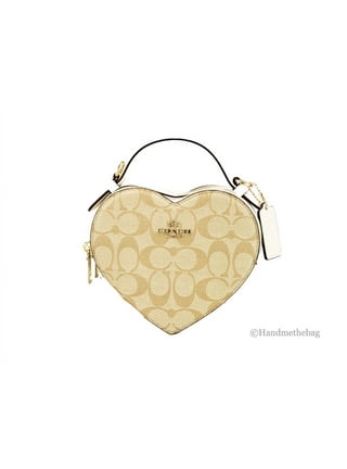 Coach cf420 Jamie Camera Bag With Heart Cherry Print IN Gold/Chalk