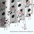 thumbnail image 6 of White Cow Black Dot Cow Pattern Shower Curtain 84"x72" ,Bathroom Decorative Shower Curtains Set with 12 Hooks,Modern Waterproof Washable Shower Curtain, 6 of 6