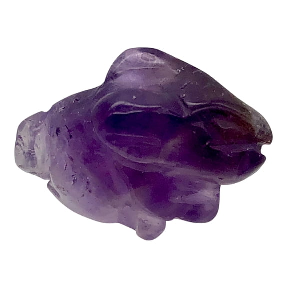 Hoppity Amethyst Bunny Rabbit Animal Figurine | 21x11x8mm | Purple | 1 Figurine