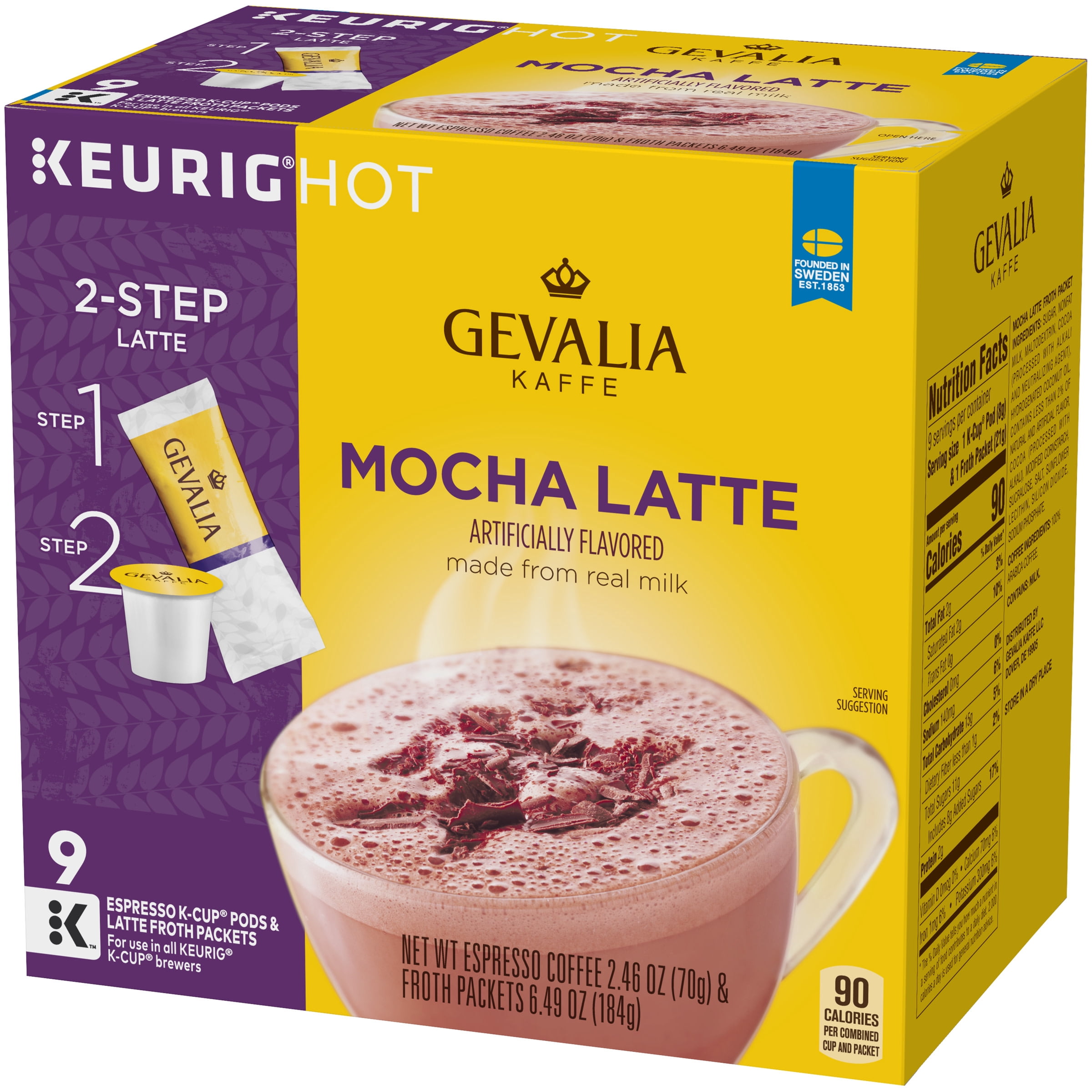 Gevalia Frothy 2-Step Mocha Latte 