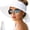 White, variant on Sun Hats for Women Wide Brim Straw Visor Hat Ponytail Open Top Packable Sun Hat Women Foldable Roll-Up Beach Hats for Women Summer Travel