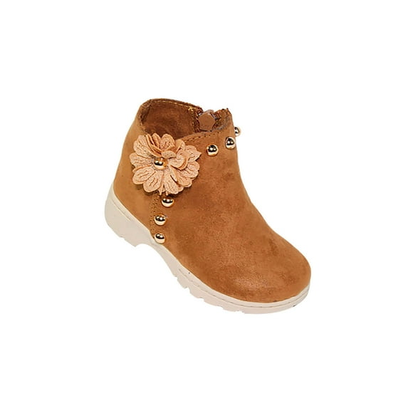 BOTIN CASUAL VESTIR LEON NIÑA MELLE CAFE GAMUZA 312 Leon 312p