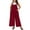 4017-Red, variant on Jumpsuit for Women Plus Size 3X Brick Red Adjustable Strap Dressy Fall Casual Sleeveless Wide Leg Winter Overalls Outfits Clothes with Pocket 3XL 22W 24W