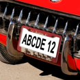 thumbnail image 5 of Santa's Sleigh with Reindeer License Plate Frames 2 Pack Santa Sleigh Merry Christmas Reindeer Car Tags Frames Holder Car Accessories US Canada Standard Quality Aluminum Metal License Plate Cover, 5 of 6