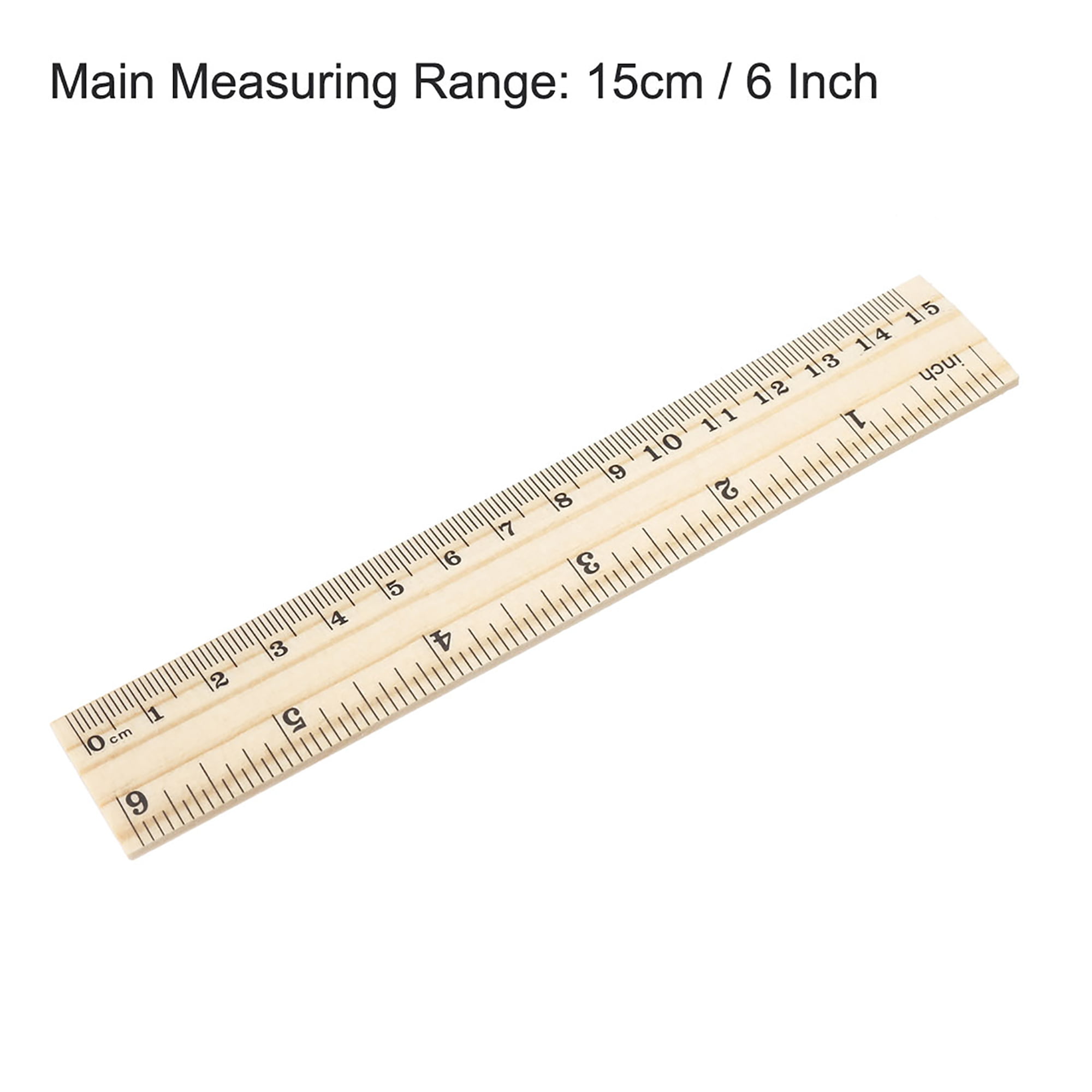 6 inch Natural Wooden Ruler - Primo Prevention