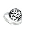 thumbnail image 4 of Aztec Design Filigree Sun Cutout Ring .925 Sterling Silver Band Jewelry Female Male Unisex Size 9, 4 of 4