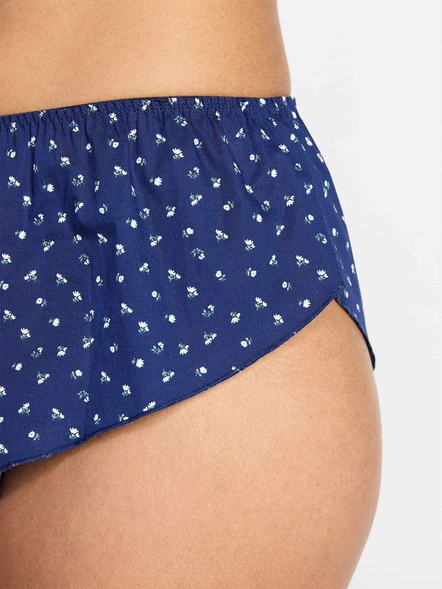 No Boundaries Woven Cotton Flutter Short Panties, Women's, Sizes XS-XXXL