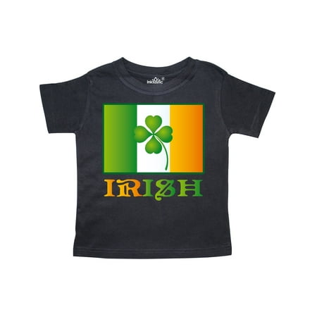 

Inktastic St Patricks Day Flag Irish Four Leaf Clover Gift Toddler Boy or Toddler Girl T-Shirt