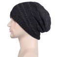 thumbnail image 5 of Tittly Winter Hats Beanie Men Women Hat Warm Chunky Cable Knit Hats Soft Thick Cute Knitted Cap For Cold Weather Pile Of Hats Skull Caps Hats for Women Black One Size, 5 of 8