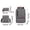 Black, variant on JOGZMZ Men's Casual Backpack 3-Piece Set, Waterproof Oxford Travel Bag with USB Port, Large Capacity Laptop Backpack