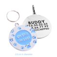 thumbnail image 1 of Personalized Engraving Pet Cat Name Tags Customized Dog ID Tag Collar Accessories Nameplate Anti-lost Pendant Metal Keyring, 1 of 7