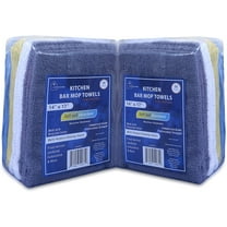 COTTON HOMES Multipurpose Kitchen Bar Mop Towels Pack- 14x17 Inch - Eco Friendly Regenerated Cotton-Commercial Grade, Multi-Purpose Cleaning Wiping Towels- 100% Cotton Absorbent Towels…