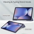 thumbnail image 3 of Dteck Case for Samsung Galaxy Tab S10+ 2024 with S Pen Holder, Smart Cover with Clear Transparent Back Flip Protective Shell for Galaxy Tab S10 Plus 12.4" SM-X820,Lavender, 3 of 8