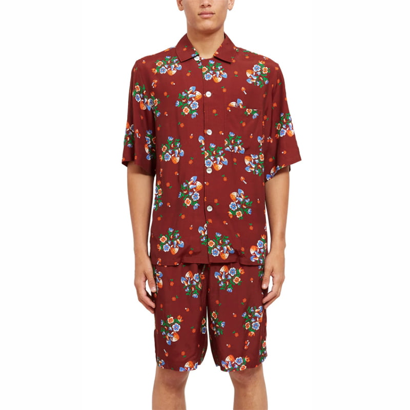 Incerun - Men's Short Sleeve Lapel Neck Hawaiian Casual Print Suits ...