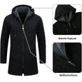 thumbnail image 2 of Cárdigan, sudadera con capucha, chaqueta de invierno de punto fino, cárdigan largo, 2 of 5