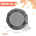 thumbnail image 5 of Garden Mesh Cover Prevents Leaf Contamination Fit Standard Rain Barrels Outdoor Use Polyester Fabric Debris Prevention, 5 of 14