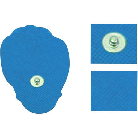 HealthmateForever Large Snap-on Hand-Shaped Blue Conductive Pads