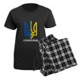 thumbnail image 5 of CafePress - I Stand With Ukraine Flag Support Ukraine Pajamas - Women's Short Sleeve Print T-Shirt and Pants Dark Cotton Pajama Set, 5 of 7