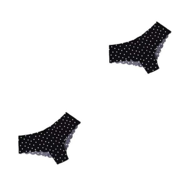 Guardurnaity Bragas con estampado de letras para mujer, ropa interior cómoda, calzoncillos de cintura baja, ropa interior íntima para mujer, ropa impresión de puntos L 2Conjunto