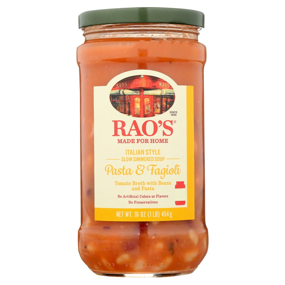 Rao's Homemade Pasta & Fagioli Slow Simmered Soup, 16 Oz