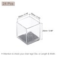 thumbnail image 2 of Protectores de piso para patas de silla Uxcell, tapas de cubierta para patas de silla de fieltro para pisos de madera 0.79"x0.79" 24 piezas, 2 of 7