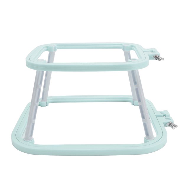 Double Layer Embroidery Hoop Tabletop Needlework Frame Holder, Secure Connection, Multi Purpose for Cross Stitch and Sewing, Compact and Portable with Most Scenarios Applicable