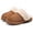 Chestnut, variant on Smile Popcorn Women's Fuzzy Slippers Memory Foam House Slippers for Women Warm Winter House Shoes, Chestnut