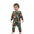 thumbnail image 2 of Onlypjs Matching Family Christmas Pajamas for Men, Women and Couples– Festive Multicolor Tree Print Tops with Red Plaid Pants, 2 of 5