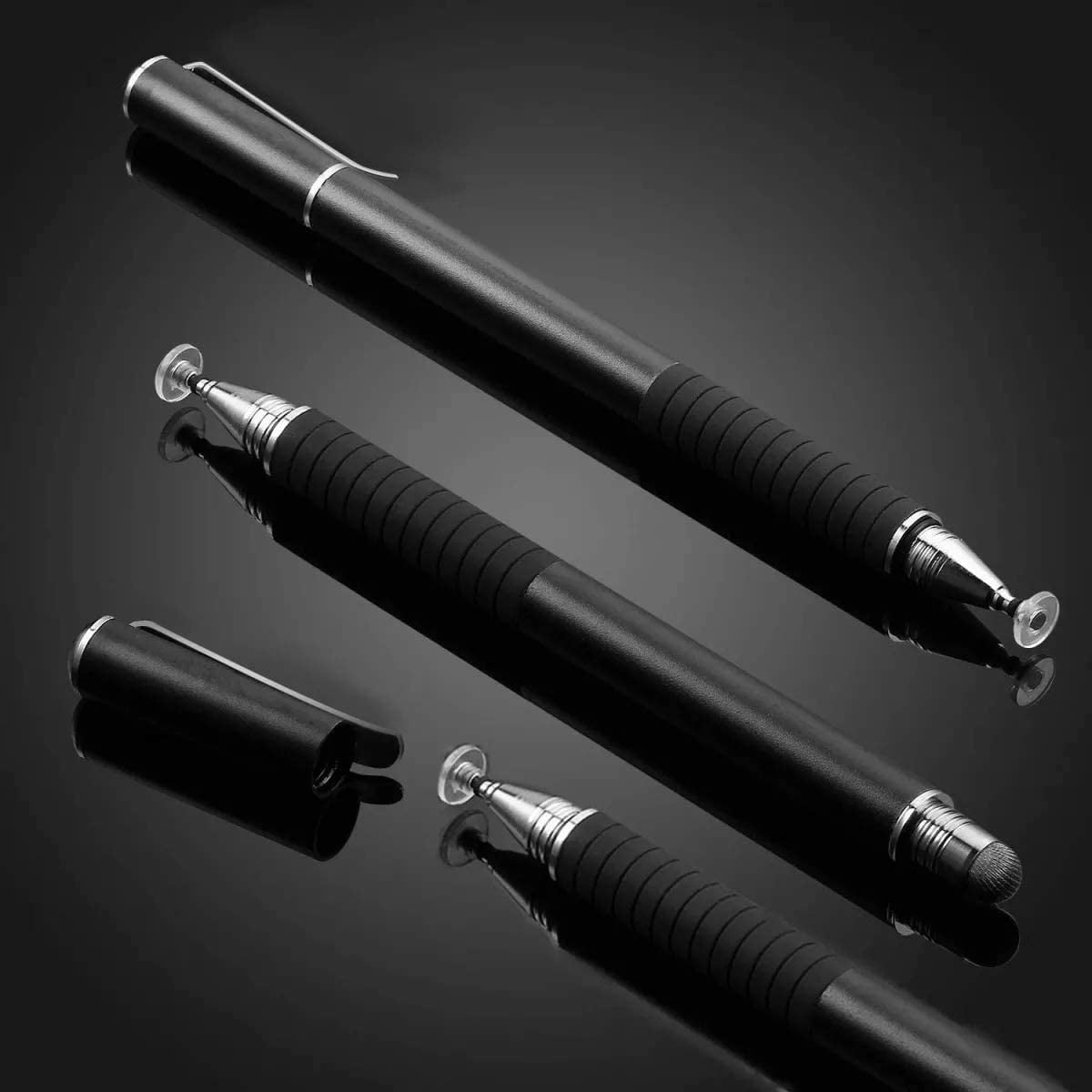 Mazepoly Stylus Pen for Nintendo Switch, Disc and Fiber Tip 2-in-1 Stylus Pen for Switch, Black