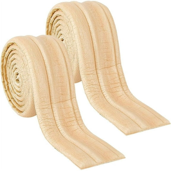 2pcs Self-Adhesive PE Contact Paper Wall Stickers for Shelf Liner Dresser Drawer Locker BurlyWood 83mm 2.35m/pc