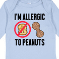 thumbnail image 4 of Inktastic Im Allergic to Peanuts Food Allergy Awareness Boys or Girls Long Sleeve Baby Bodysuit, 4 of 5