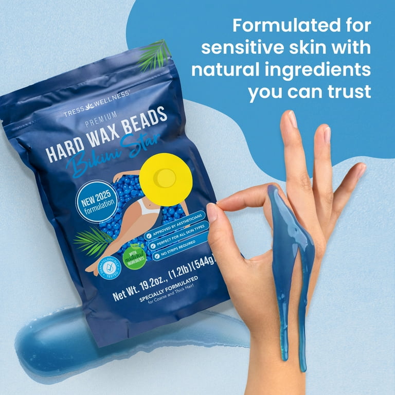 Tress Wellness Bikini Wax Beads, Gentle, Strips-Free Hair Removal