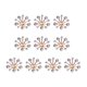 thumbnail image 5 of Botón de perlas de diamantes de imitación 10 Unidades Botón de Flor de de Imitación, Botón de flor de material cristal de de Imitación de de Aleación, 5 of 9