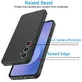 thumbnail image 3 of For Samsung Galaxy S25 FE Case Silicone Cover, Tekcoo Shockproof Rugged Soft Gel Rubber Ultra Slim Protective Cover Anti-Scratch Microfiber Lining Cute Phone Case for Galaxy S25 FE - Black, 3 of 9