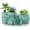 Aqua, variant on Plant Pots Indoor with Drainage - 7/6.6/6/5.3/4.8 Inches Home Decor Flower Pots for Indoor Planter - Pack of 5 Plastic Planters for Indoor Plants, Cactus, Succulents Pot - Mint